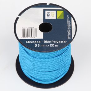 1852 Minirulle bl� Polyester �3mm x 20m