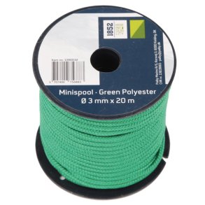 1852 Minirulle gr�n Polyester �3mm x 20m