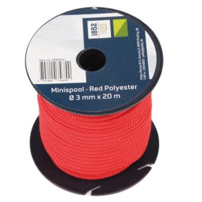 1852 Minirulle R�d Polyester �3mm x 20m