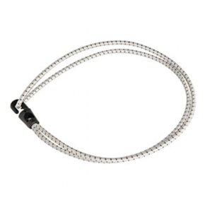 1852 Elastik med krog 4mm hvid 50cm pose med 4stk