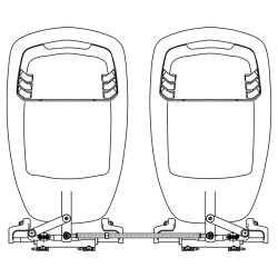 Ultraflex forbindelsesled til 2 motorer