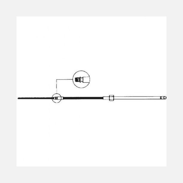 Ultraflex Styrekabel M58, 7 fod