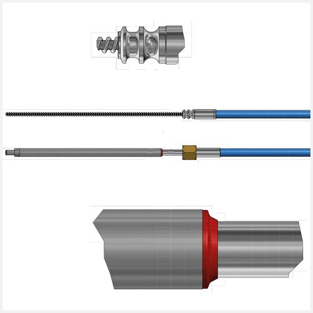 Styrekabel "mach" 15 fod