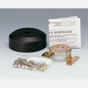 Ultraflex Monteringsflange sort 90°