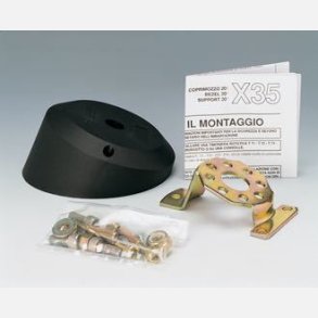 Ultraflex Monteringsflange sort 20°