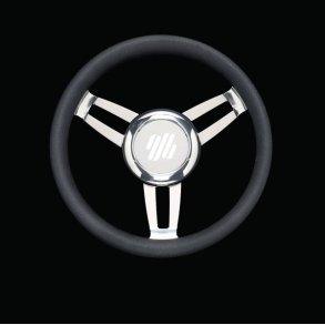 Ultraflex Foscari rat, sort polyurethan 350mm incl. nav