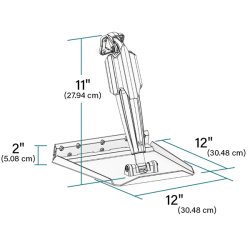 Lenco 12" x 12" Edge Mount Trim Tab Kit med Pro Control Auto