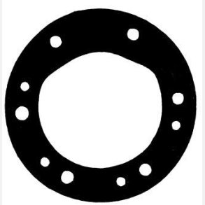 Pakning til impellerpumpe 10hul.2898