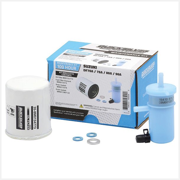 Quicksilver 8M0222310 100T Service Kit, Suzuki DF70A/75A/80A