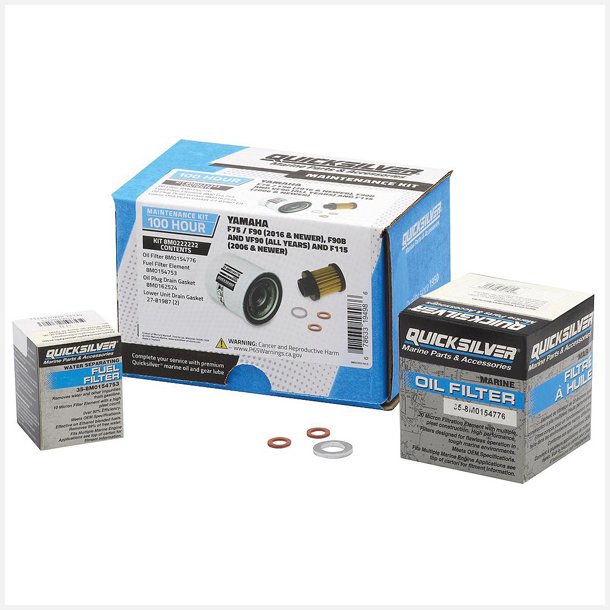 Quicksilver 8M0222222 100T Service Kit, Yamaha F75/F90, F90B
