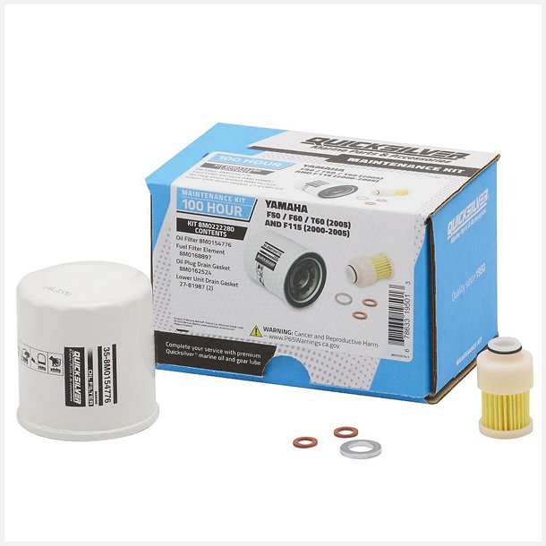Quicksilver 8M0222280 100T Service Kit, Yamaha F50/F60/T60 o
