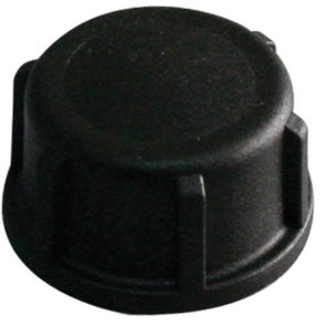 Plast dksel sort 1/2
