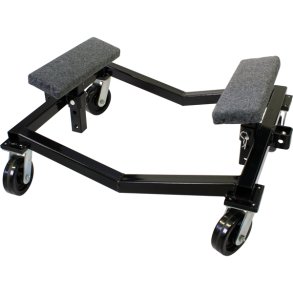 1852 Bdvogn sort lakeret stl 1500 kg 2 sttter med stof