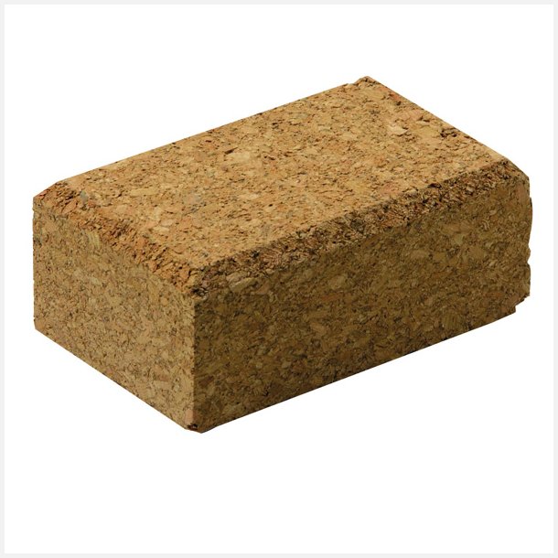 Slibeklods kork 100 x 60 x40 mm