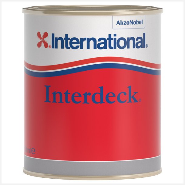 International Interdeck antiskrid maling 0.75L, Hvid 001