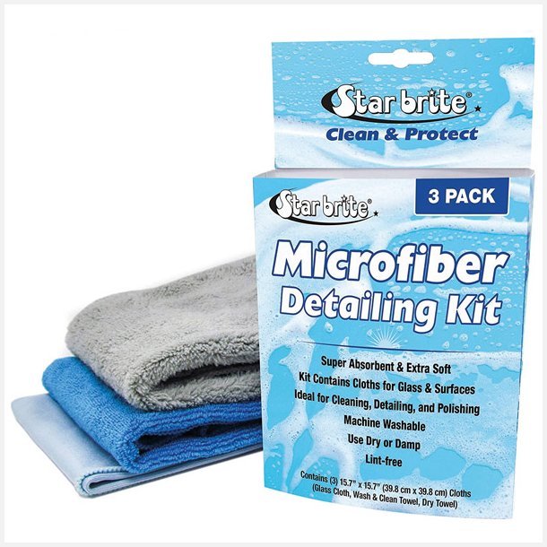 Star Brite mikrofiber kludest, 3 stk