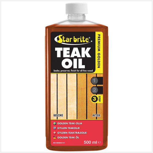 Star Brite Premium Gold Teak Olie, 500 ml