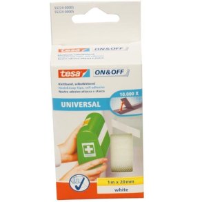 Tesa Burretape hvid 1.0mx20mm selvklb