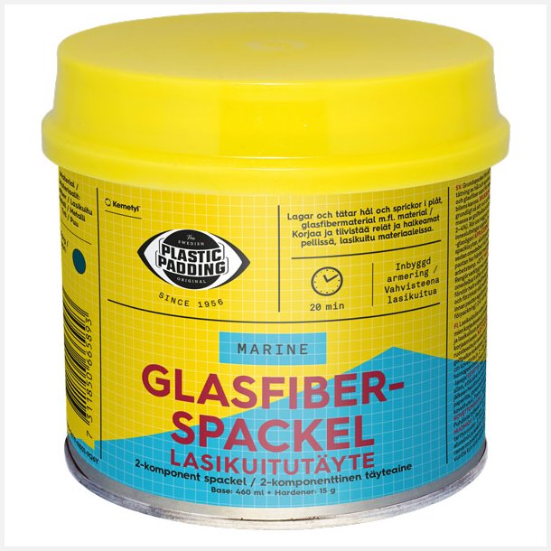 Plastic Padding Glasfiberspartel, 560ml