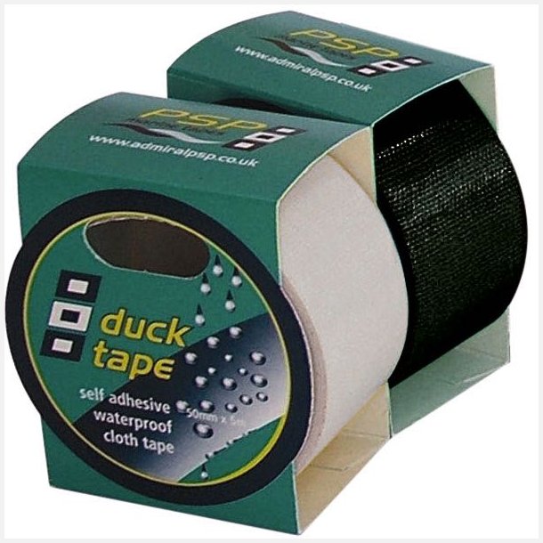 PSP Duck Tape Gaffatape 50mm, Sort