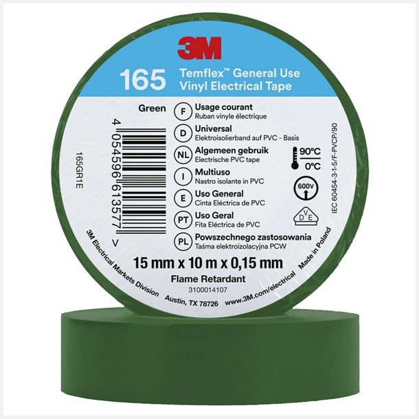 3M isolerbnd 165 15mm, grn