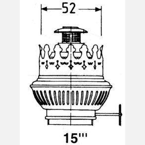 DHR Brnder messing for 15