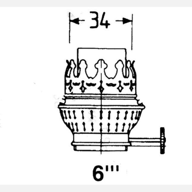 DHR Brnder messing 6"