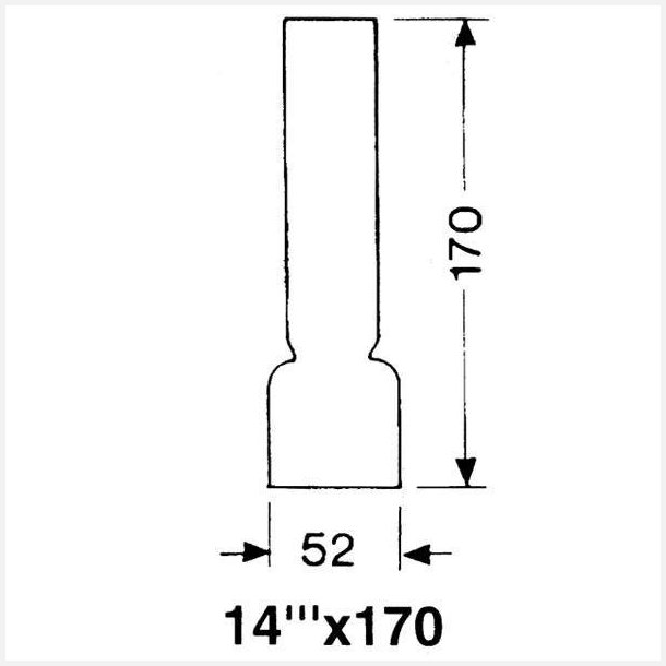 DHR Lampeglas 14 x 170mm