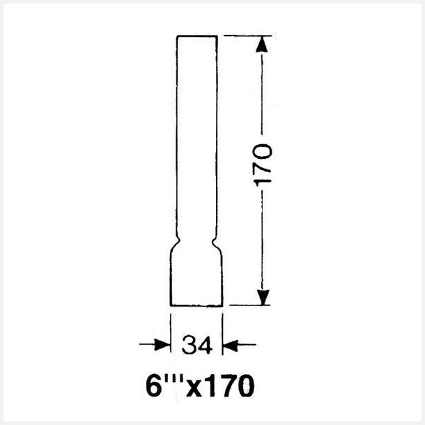 DHR Lampeglas 6 x 170mm