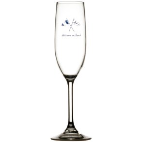 MB Welcome on board Champagne glas 5cm H25cm 236ml 6stk NON