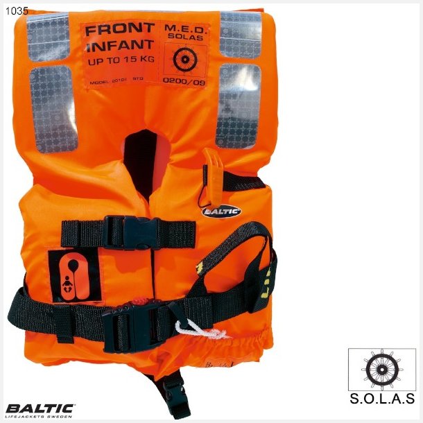 SOLAS 2010 Infant Std 0-15 Orange BALTIC 1035