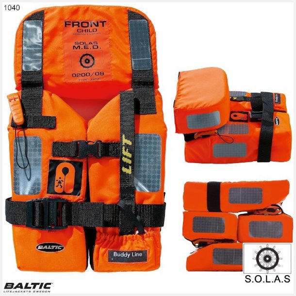 SOLAS 2010 Child 15-43 Orange BALTIC 1040