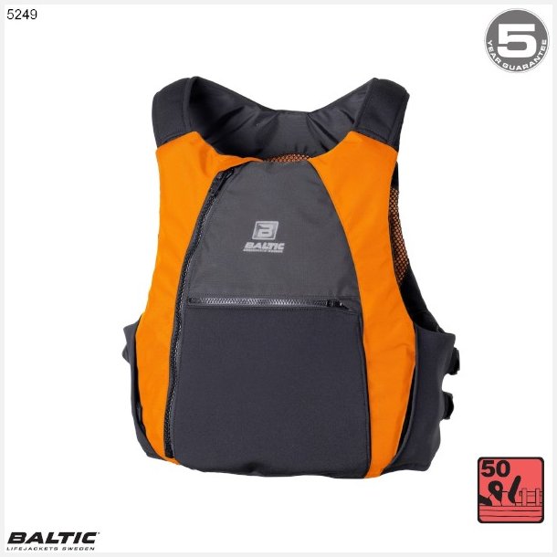 Extreme Actionvest Sort-Orange BALTIC 5249