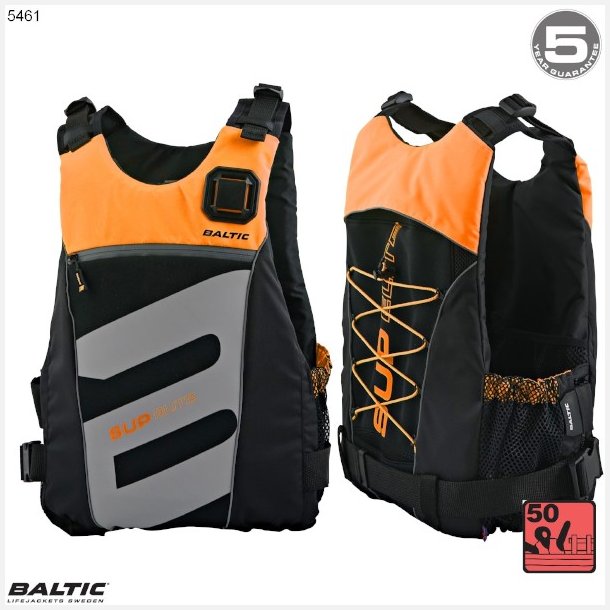SUP Elite svmmevest Orange-Sort BALTIC 5461