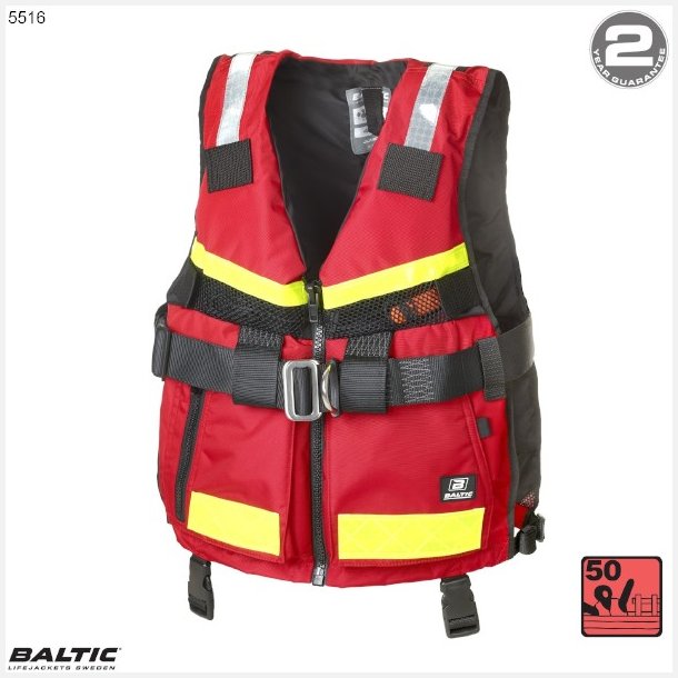 SAR sejlervest m. sele Rd BALTIC 5516