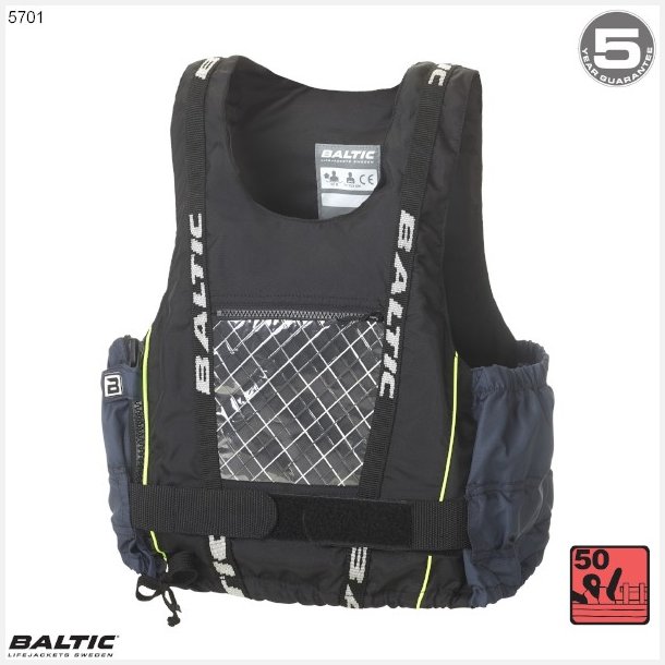 Dinghy Pro Jolle-, Kajak-, SUP vest Sort-Gr BALTIC 5701