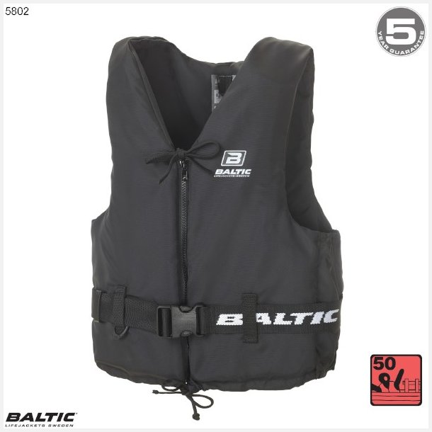 Aqua Pro Svmmevest Sort BALTIC 5802