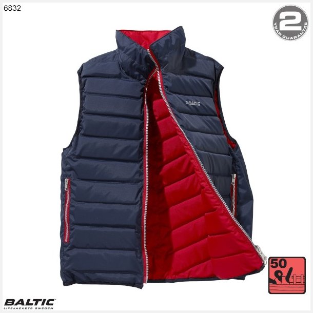 Flipper flydevest Unisex Navy-Rd BALTIC 6832