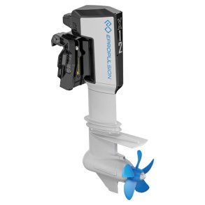 ePropulsion X-12 elektrisk p�h�ngsmotor med kort ben &ndash; 12 kW elmotor til b�d med effektiv, st�jsvag og emissionsfri fremdrift