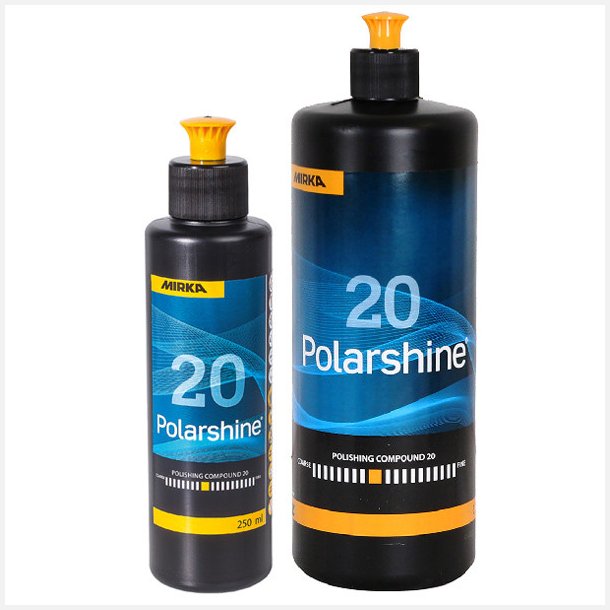 Mirka Polarshine 20 polermiddel 250 ml &ndash; effektiv polish til gelcoat, lak og maling