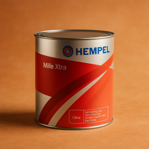 Hempel Mille Xtra Grey 0,75 L &ndash; gr� selvpolerende bundmaling til b�de