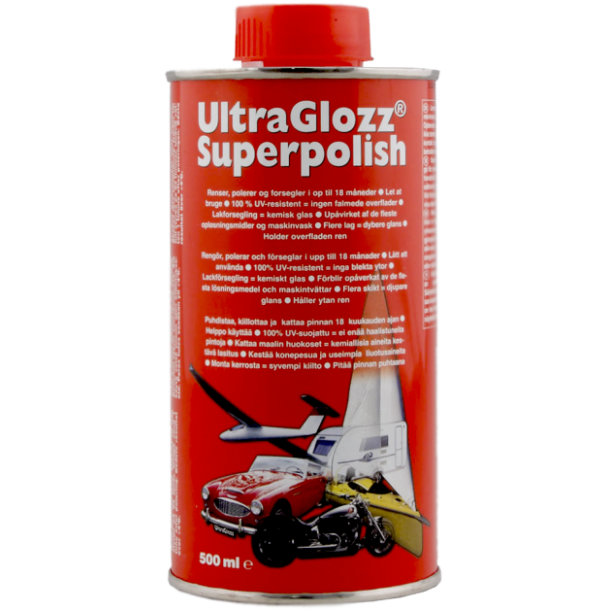 UltraGlozz SuperPolish – glashrd forsegling til gelcoat og lak
