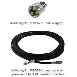 Scout Quick 4 VHF glasfiber antenne 1m