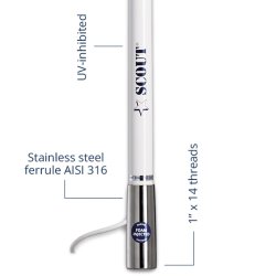 Scout Titan KS-41 VHF antenne 1,2m, 6m kabel & FME/PL stik