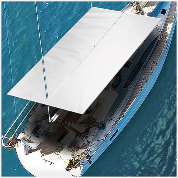 Nettuno Cagnaro Steccato sejlb�d solsejl B-270cm L-250cm hvid