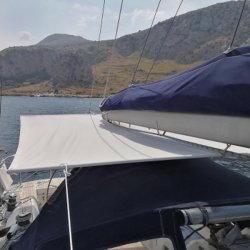 Nettuno Cagnaro Steccato sejlb�d solsejl B-270cm L-250cm hvid