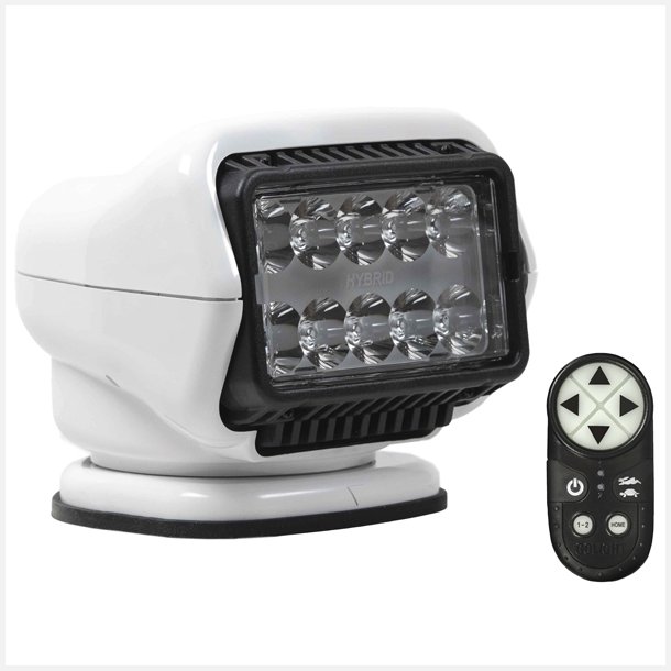 Golight S�gelygte Stryker ST Hybrid, LED 12V tr�dl�s hvid