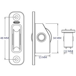 Ronstan Gennemf�ringsblok med d�kplade HL Serie 20