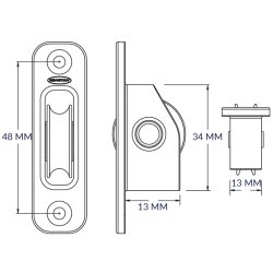 Ronstan Gennemf�ringsblok med d�kplade serie 20