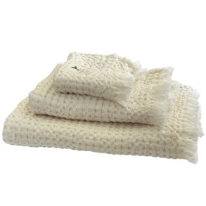 MB SEA &SALT H�ndkl�der Vaflet Ecru 3 stk 30x50 - 50x100 - 70x140 cm
